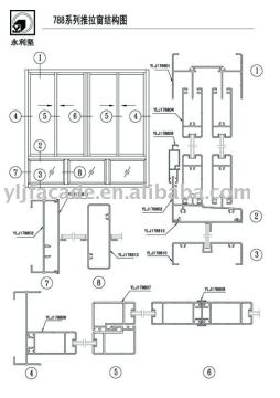 aluminum sliding window 788