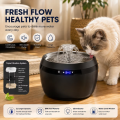 Stainless Steel Modern Pet Kit Water Fountain Automatic Drinking Bowl Filtered Dispenser Cat Dog Feeder Combo Smart Sensor