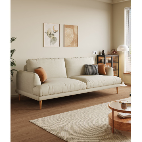 Воздушный кожаный диван в итальянском стиле с ножками