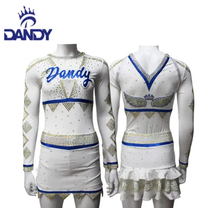 Custom Backless Sublimated Cheerleading Squad Uniforms
