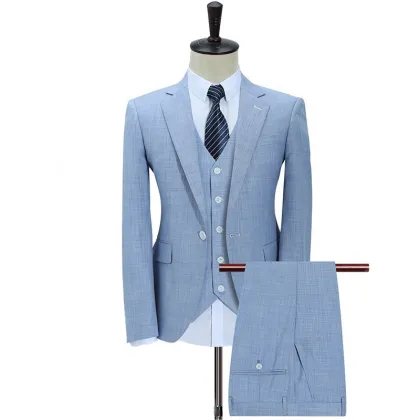 AOSHI 2021New Hot Sale men suit summer 3 Pieces Casual Men Suit casual man suit 3 pcs