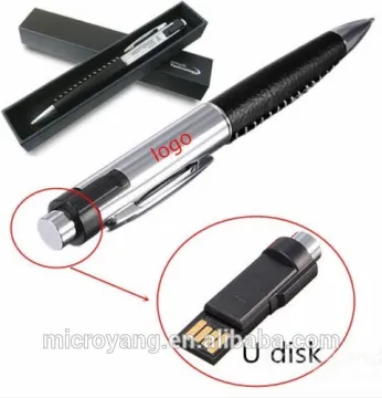 Customized Logo 8G/16G/32G Ballpoint Pen Shape Model USB 2.0 Flash Drive