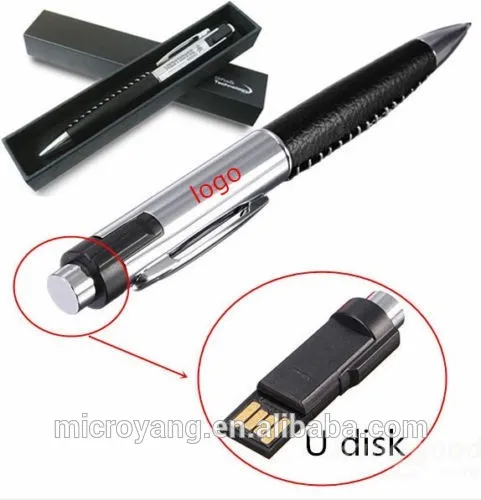Customized Logo 8G/16G/32G Ballpoint Pen Shape Model USB 2.0 Flash Drive