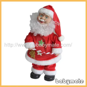 Holding Crutch Santa Claus 