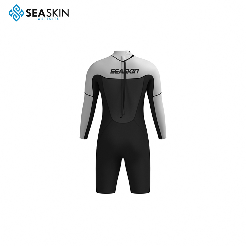 Seaskin Men 3/2mm Long Arm Short Legs Wetsuits