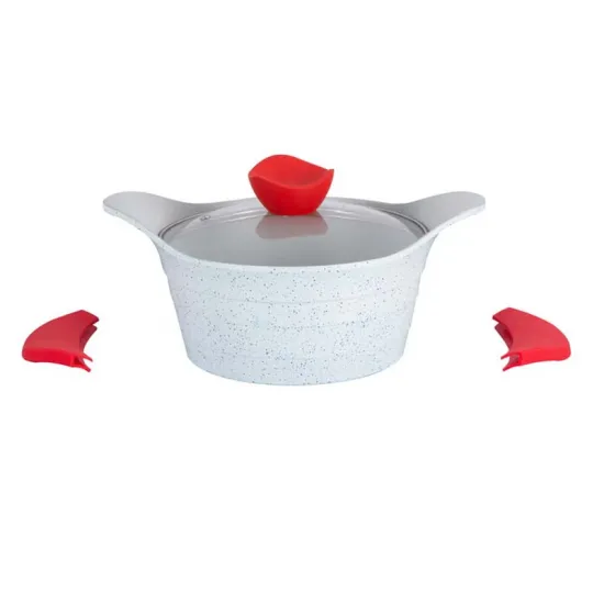 Hot Selling Non-Stick Cookware Sets: Lines Shape Non-Stick Pots