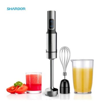 4-in-1 LED Light Upgraded Hand Stick Juicer Blender - 1500W DC Motor BPA Free Fruit Extractor