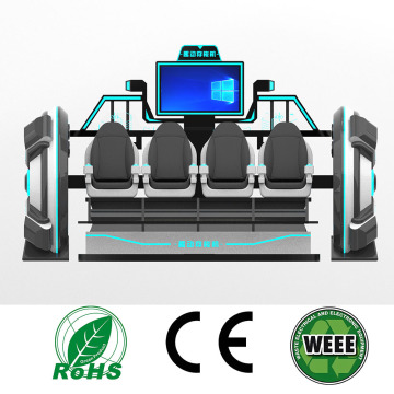 VR 4 Person Cinema VR Dynamic Platform VR Virtual Reality Experience Hall 9D Space-Time Shuttle Machine