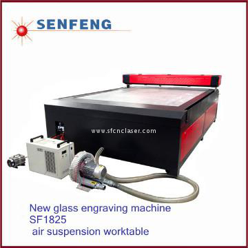 Air suspention glass laser engraving machine