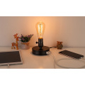 Base de lampe de table vintage E26 avec port USB