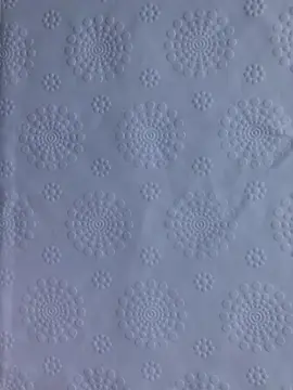 Polyester flower 3d emboss fabric