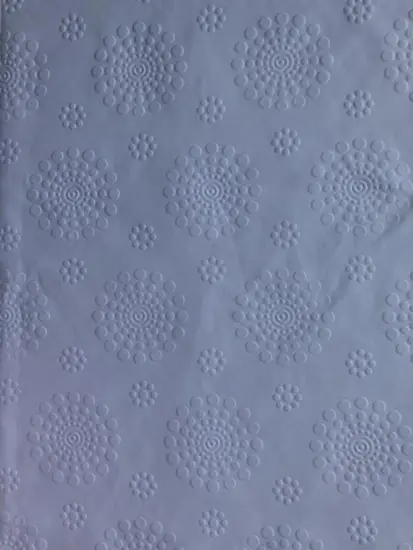 Polyester flower 3d emboss fabric