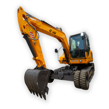 High Quality 14.5 Ton Wheel Excavator with 4 Tires - Sinomach Excavator Manufacturer