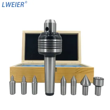 7pcs Interchangeable Tips MT3-MT5 Multi-Point Revolving Live Centers