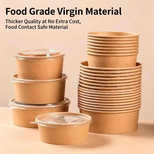 Bát salad tròn Kraft dùng một lần 1100ml