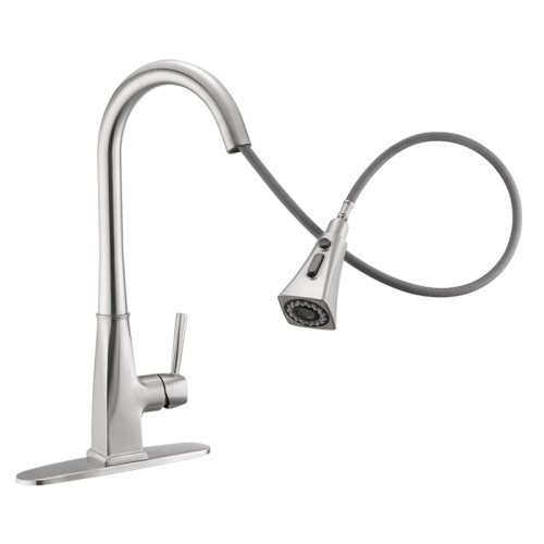 Faucet Cegin Dur Di-staen 304 Steil modern newydd