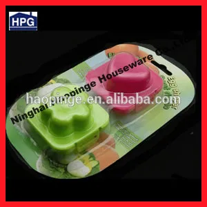 Plastic Egg Mold with flower and heart Shape