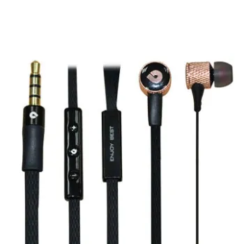 Noise-cancelling 3.5mm Plug Zipper Earphones with 20Hz to 20kHz Frequency Response Range