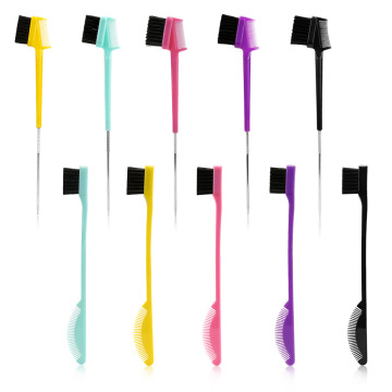 3-in-1 Edge Control Brush for Hair Styling and Eyebrow grooming