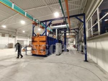 TUNNEL TYPE SHOT BLASTING MACHINE