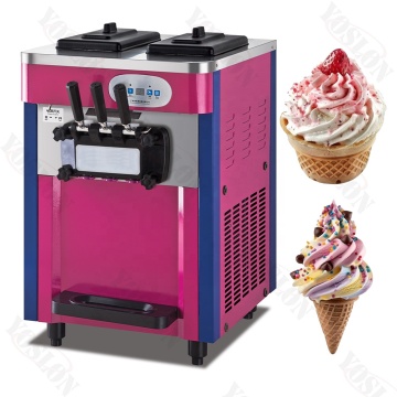 Yoslon 21-26l/h Soft-Serve Ice Cream Maker for Ice-Cream Shops