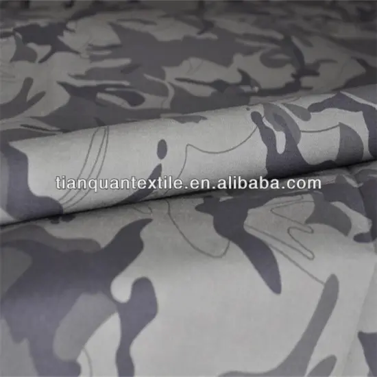 100% Spun Polyester Camouflage Fabric For Clothes
