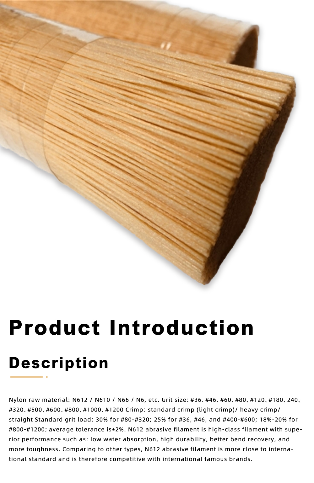 High Hardness Ceramic Abrasive Brush Filament x