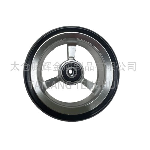Rodas dianteiras de cadeira de rodas de liga de rodas de 4 polegadas