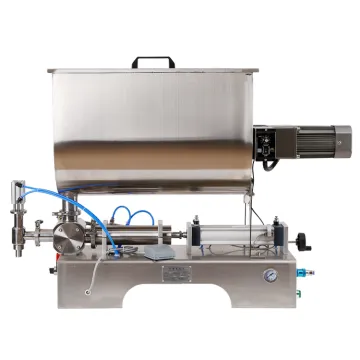 YK Semi-Automatic Pneumatic Peanut Butter, Honey Sauce Horizontal Mixer Filling Machine