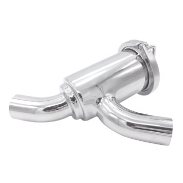 SS316L SS304 Stainless Steel Weld Y Type Elbow Filter for Juice Milk Water