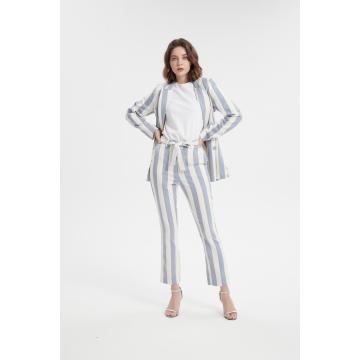 women stripe blazer,slim fit women suit blazer