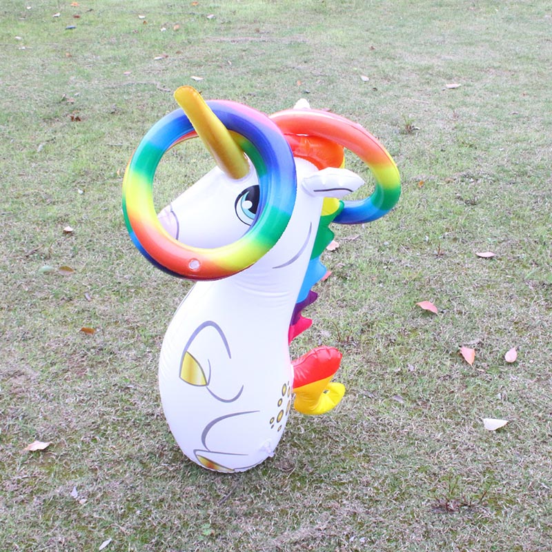 Kids Inflatable Water Sprinkler Unicorn Punching Bags