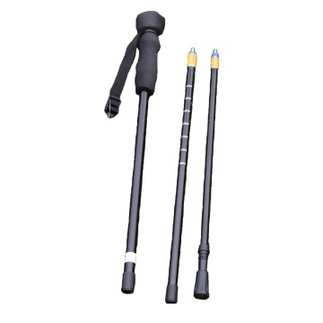 Aangepaste telescopische wandelstok met cameramontage 7075 aluminium