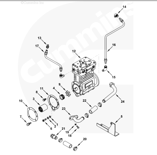 CUMMINS Air Compressor 3417958 3074470 3069211 3022152