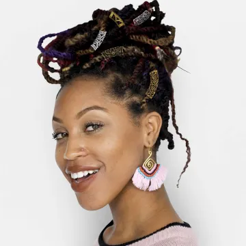 African Hair Braid Copper Tube Metal Hollow Hair Ring Dread Bead Dreadlock Cuffs Jewelry Decoration Accessories Gold Silver