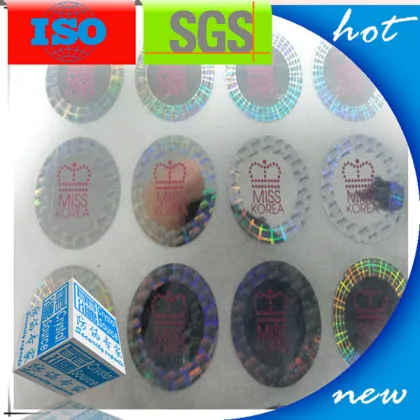 Silk Print 3d Hologram Label