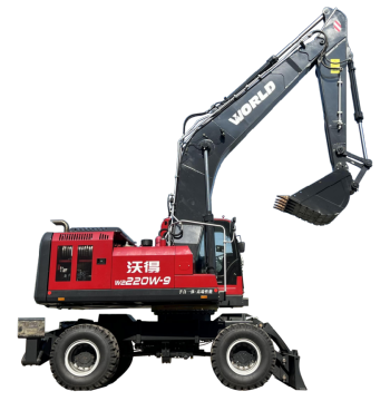 ワールドブランドW275W-9 7.5トンの油圧ホイール掘削機と販売用のウッドクランプ付き
