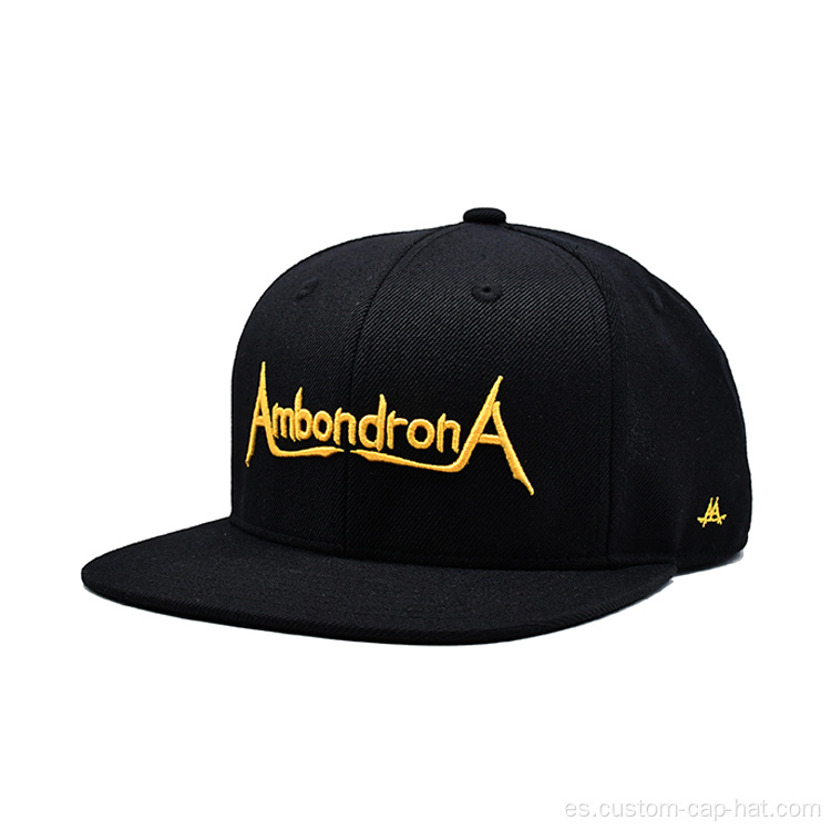 Tapa de snapback de bordado personalizado