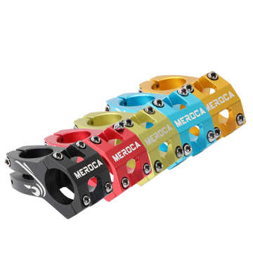 MEROCA 31.8mm x 45mm Mountain Bike Stem - Aluminum Alloy Riser Short Stem for MTB