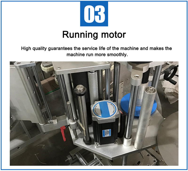 Automatic two side bottle labeling machine