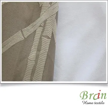 fancy polyester shiny blackout curtain fabric