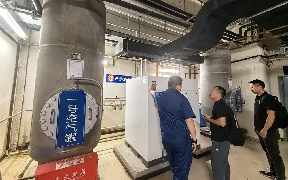 Oil free scroll air compressor