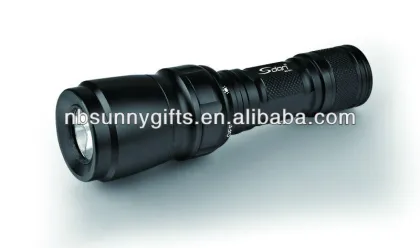 CREE LED Aluminum diving flashlight/black waterproof LED Flashlight
