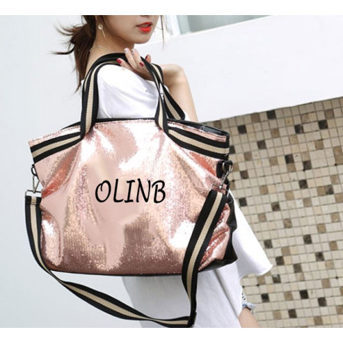Fashion Holographic Glitter Sequin Shinny Tote Hand Bag