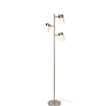Sliver living room led three-head floor lamp