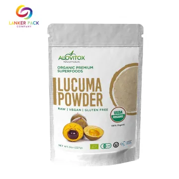 Leakproof Laminated Aluminum Stand Up Powder Packaging