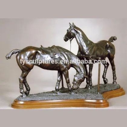 Chinese style antique bronze small size tang dynasty horse statue for sale