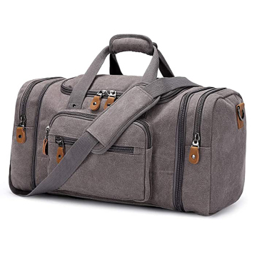 Factory large gym bag 60L canvas weekender duffle bag custom traveling bag set for men