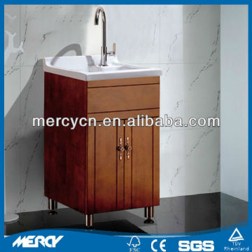 Exquisite Natural Oakwood Bathroom Sink Cabinets