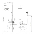 SEAWIND shower set for concealed installation